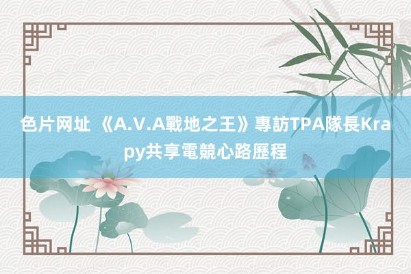 色片网址 《A.V.A戰地之王》專訪TPA隊長Krapy共享電競心路歷程